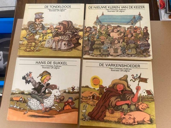 4X Prentenboeken Ulf Löfgren - Sprookjes van Andersen
