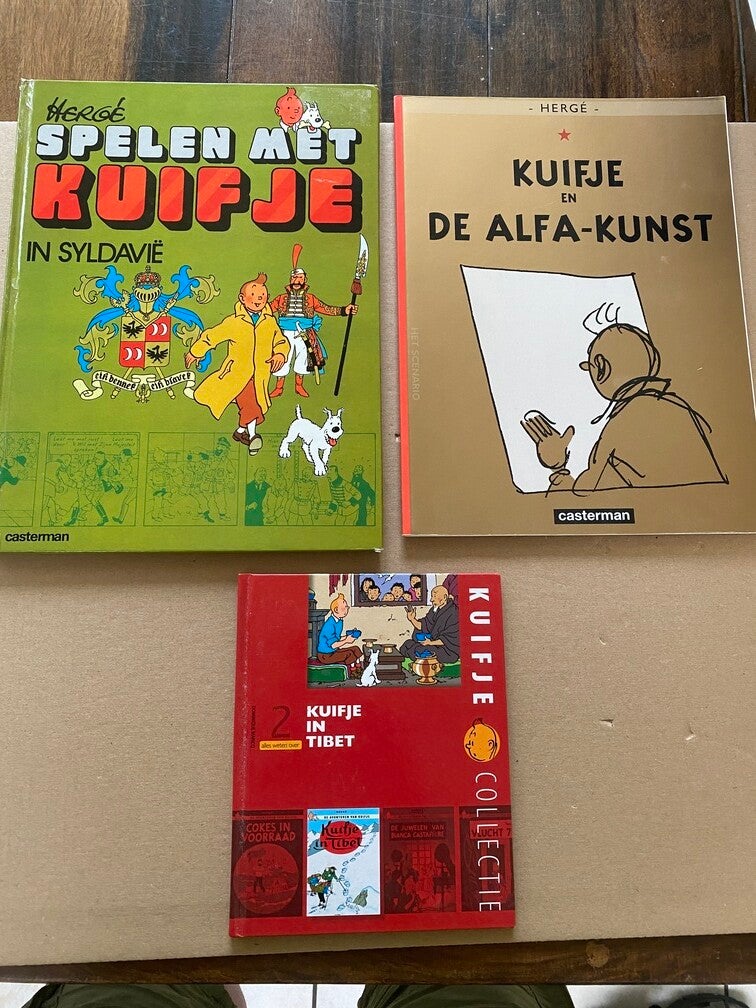 3 Collector's Items Kuifje - Alfa-Kunst / Spellen - Informatie Tibet