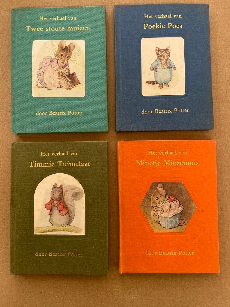 4x Hardcover Miniboekjes - Beatrix Potter