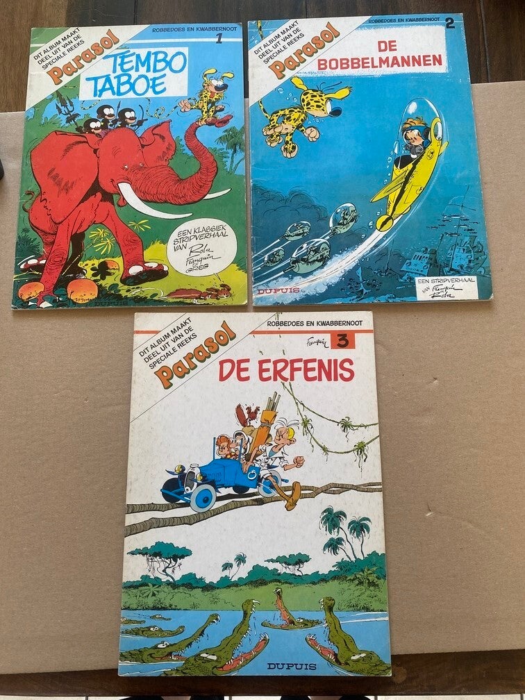 Complete Reeks Parasol Reclame - Franquin - 3 delen - 1979
