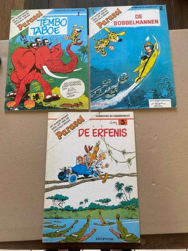 Complete Reeks Parasol Reclame - Franquin - 3 delen - 1979