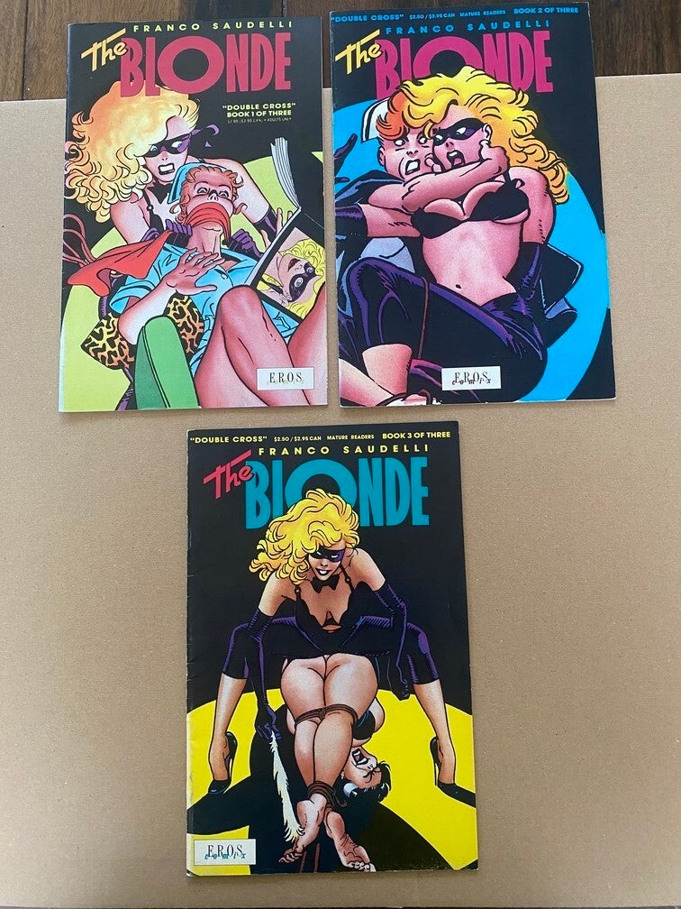 Eros Comix - The Blonde - Double Cross 1 t/m 3 - Sensuele strips