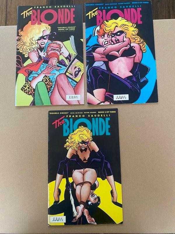 Eros Comix - The Blonde - Double Cross 1 t/m 3 - Sensuele strips