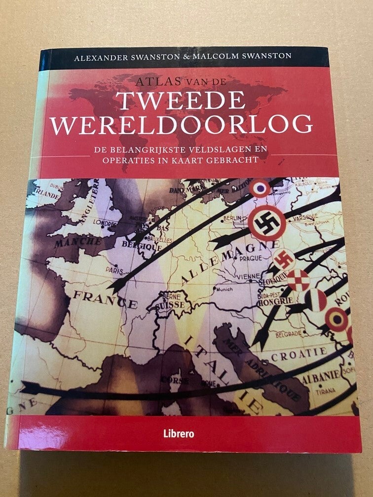 WO II - De Belangrijkste Veldslagen + Operaties in Kaart - 398 blz.