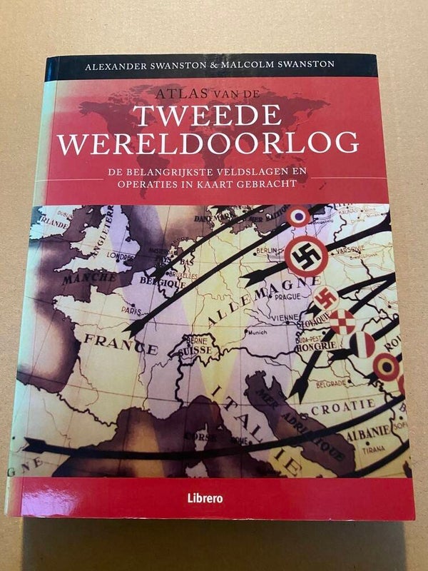 WO II - De Belangrijkste Veldslagen + Operaties in Kaart - 398 blz.