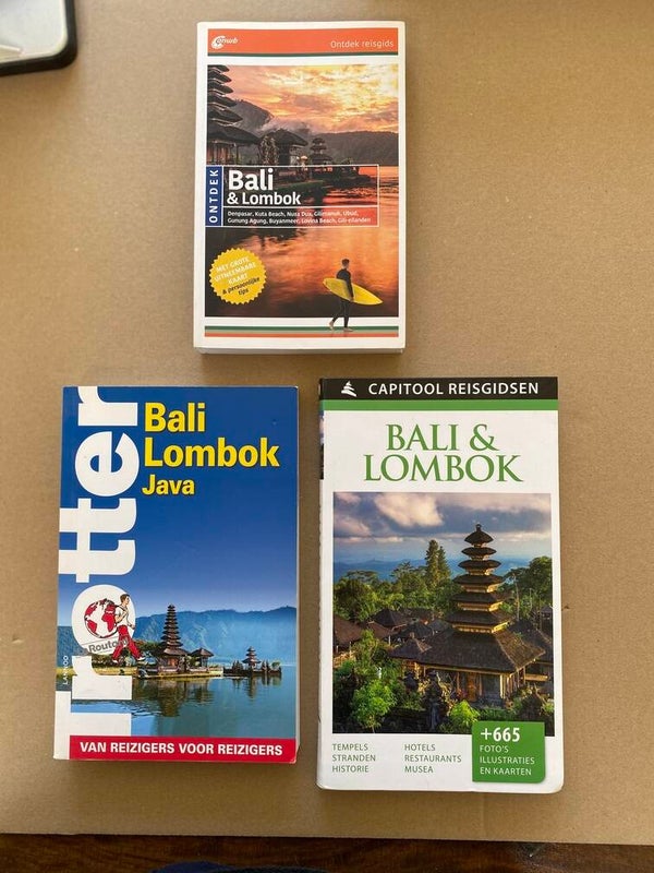 3 Reisgidsen in nieuwstaat - Bali en Lombok - boordevol informatie