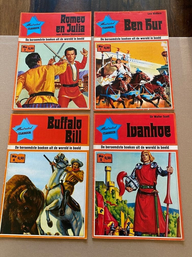 Reclame Uitgaven Illustrated Classics - 4 delen in zeer goede staat