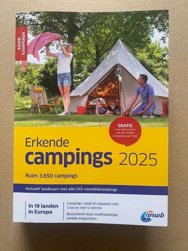 ANWB Erkende Campings 2025 - 3650 campings in 19 Landen
