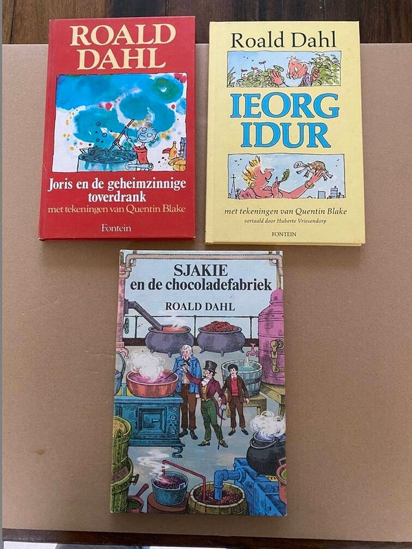 3 Hardcover Klassiekers - Roald Dahl - oude vintage uitgaves