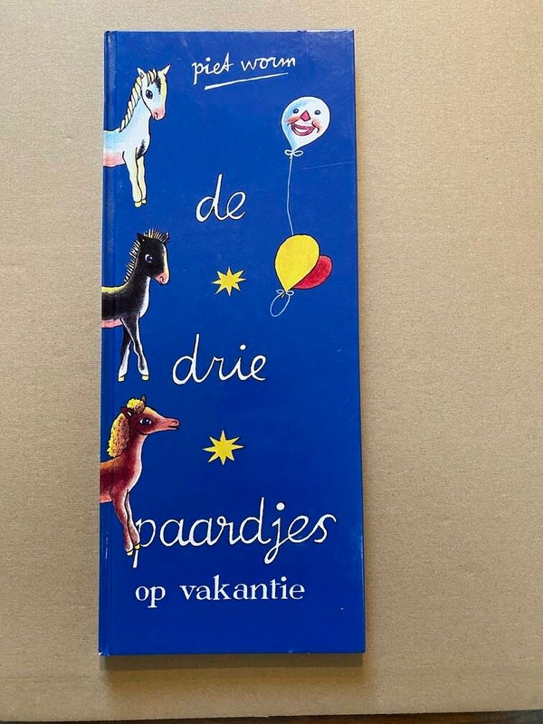 Piet Worm - De Drie Paardjes op Vakantie - Herdruk - NIEUW