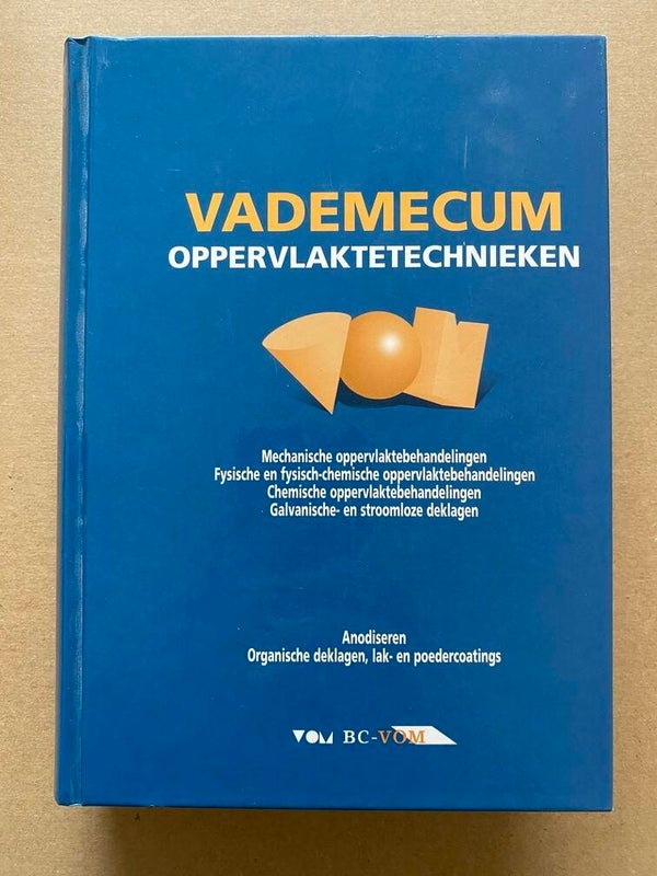 Vademecum Oppervlaktetechnieken - 6e druk 2002 - 1024 blz.