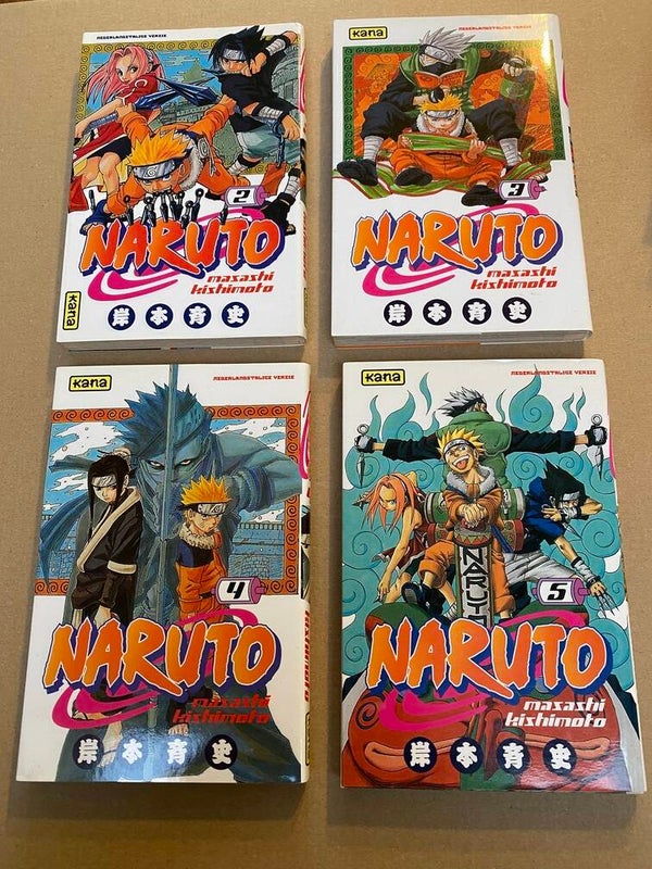 Manga - Naruto deel 2 t/m 5 - in nieuwstaat - NEDERLANDSTALIG