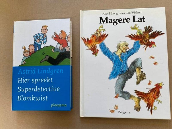 Astrid Lindgren - 2 Boeken - Magere Lat - Superdetective Blomkwist