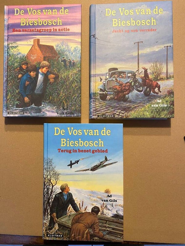 De Vos van de Biesbosch - Verzet WO II - 3 Boeken Compleet