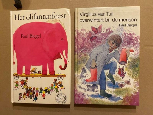 Paul Biegel 2 Boeken - Olifantenfeest 1973 - Virgilius van Tuil 1982
