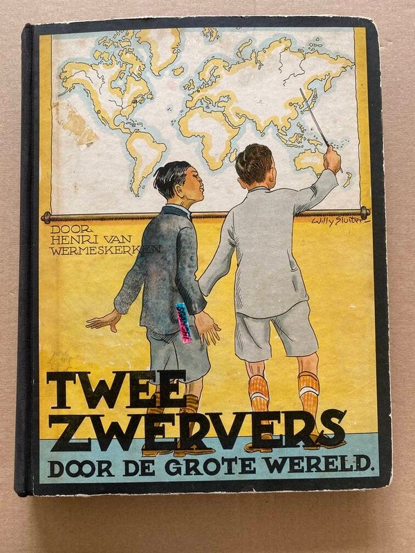Plakplaatjesalbum Twee Zwervers door de grote wereld 1936