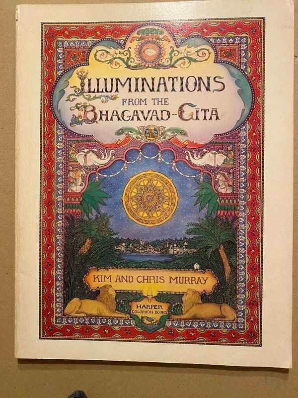 Kunstafbeeldingen van de Bhagavad- Gita - prachtige afbeeldingen