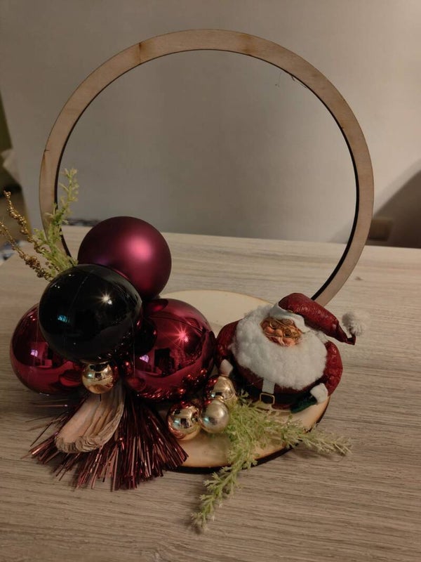 Kerststuk (kerstman groot)