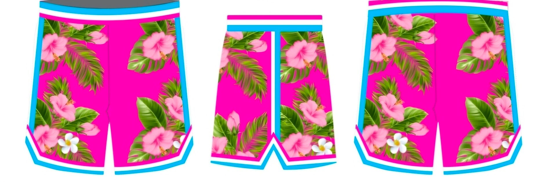 BOSS PEPE SUMMER PINK ORANGE BLUE SHORTS ONLY