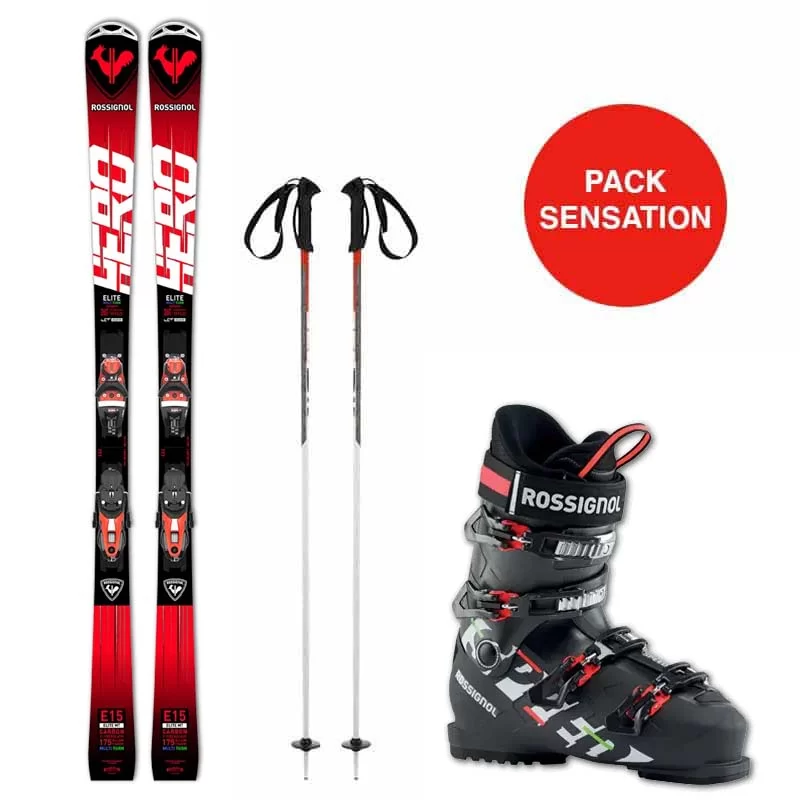 Pack Sensation – Détail skis et bâtons