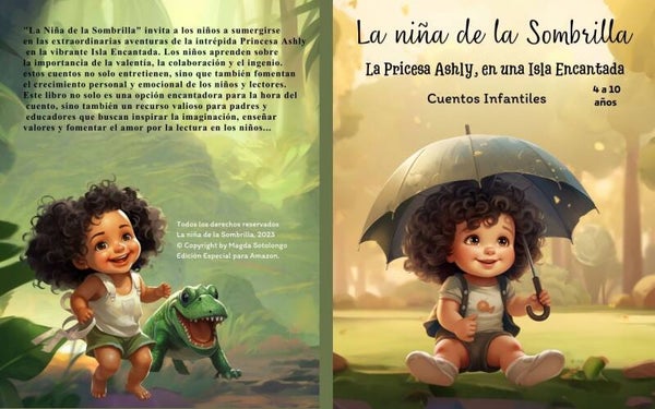 Libro de Cuentos Infantiles: La Nina de la Sombrilla, La Princesa Ashly, En una Isla Encantada