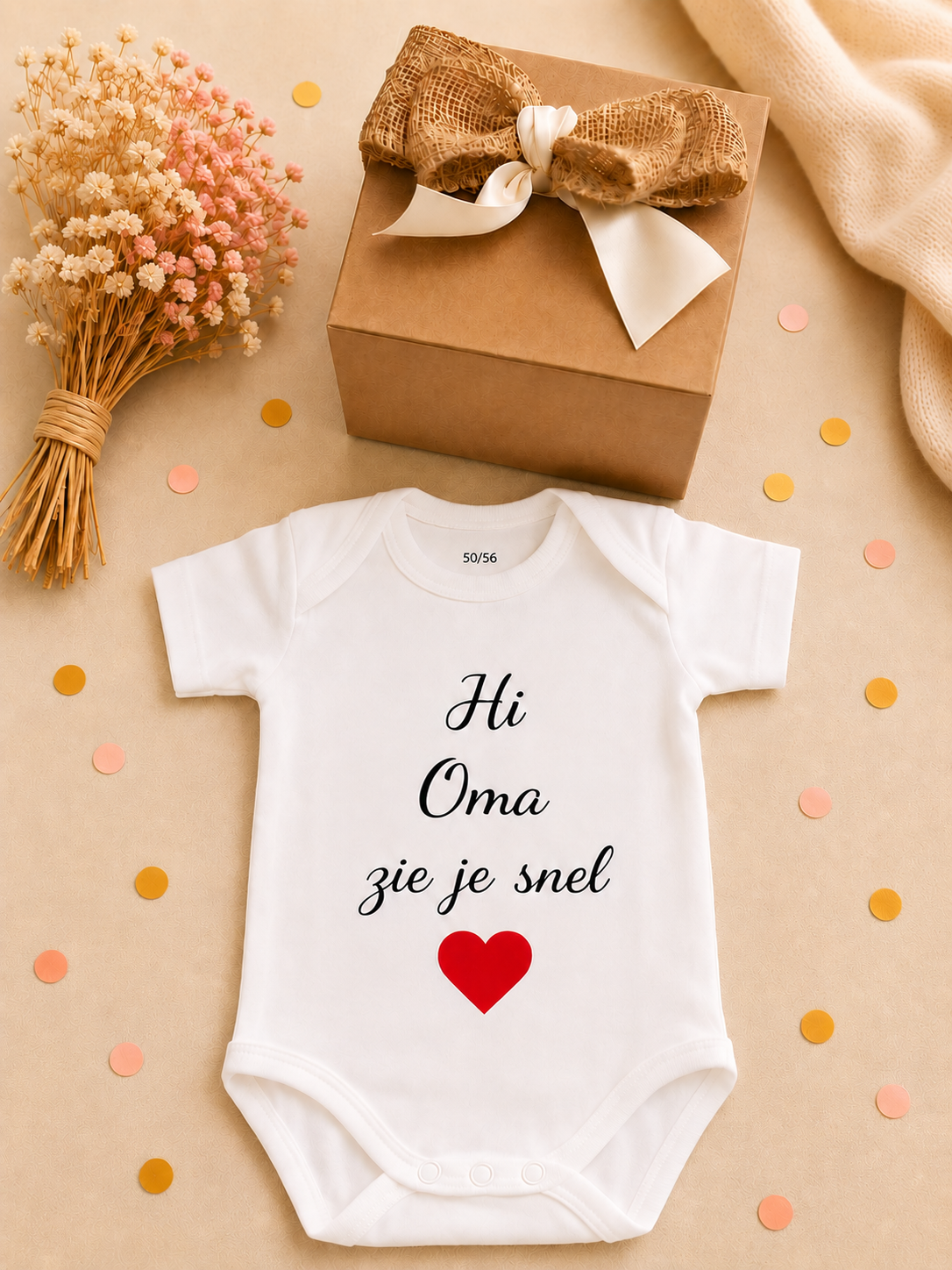 Zwangerschapsaankondiging Cadeaubox voor Oma | Hi Oma Zie Je Snel