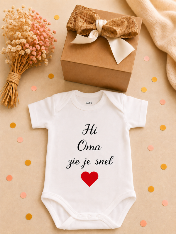 Zwangerschapsaankondiging Cadeaubox voor Oma | Hi Oma Zie Je Snel