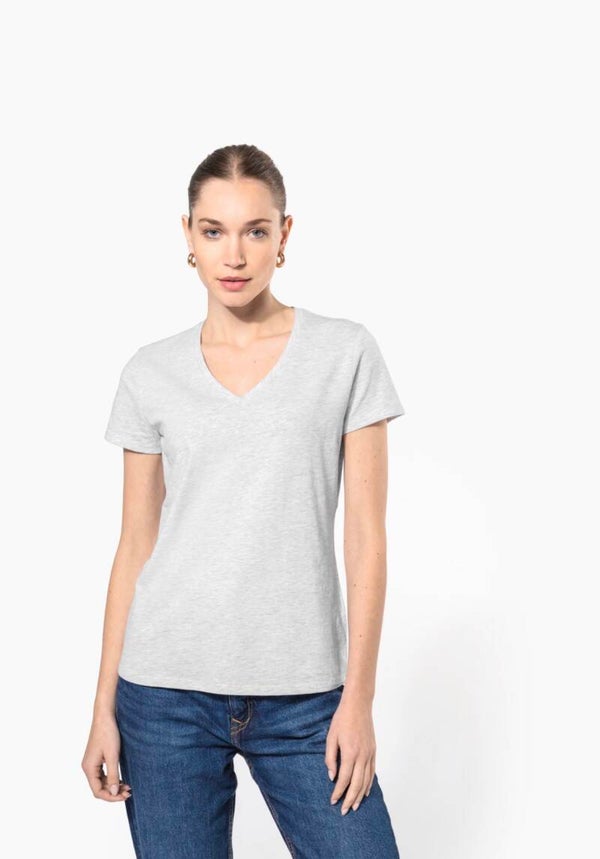 10 x Kariban K381  Dames T-Shirt V-Hals Pakket