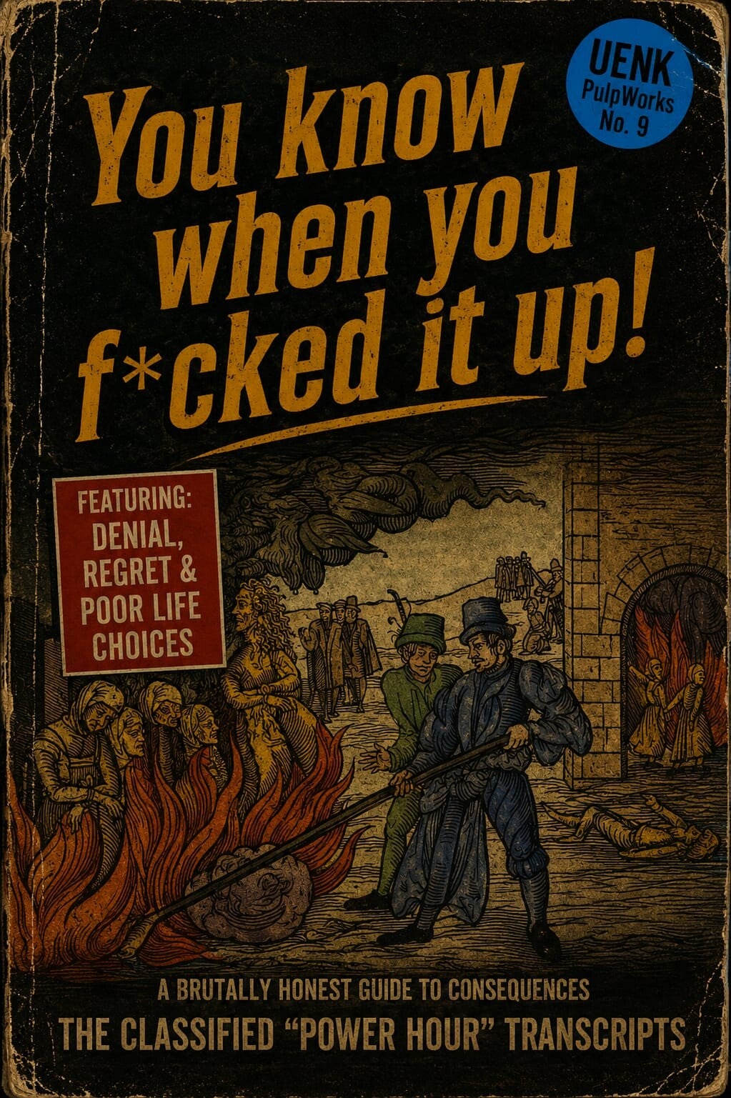 You know when you f*cked it up_UENK PulpWorks BookCover