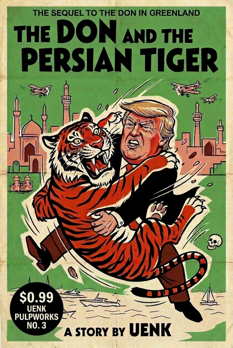 The Don and the Persian Tiger _ UENK PulpWorks Bookcover