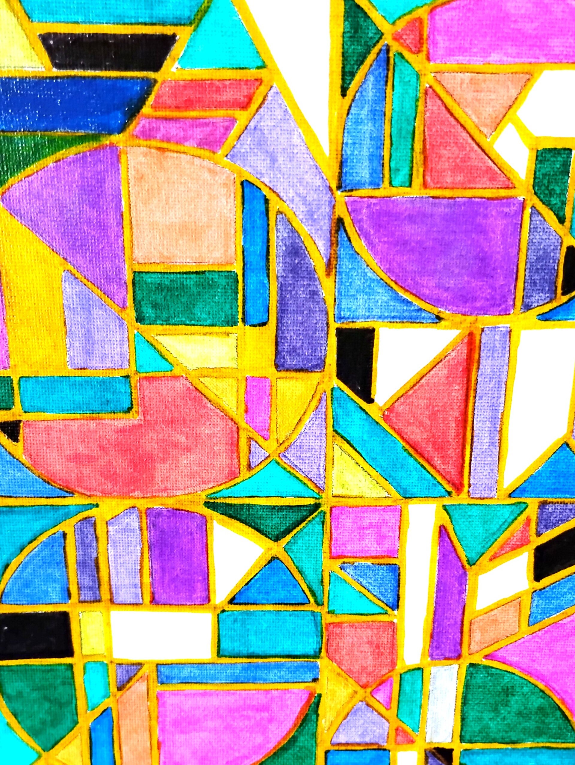 Geo Design #12 - 8 x 10 Canvas Panel