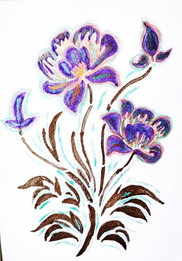 Watercolor #17 - 5 x 7 Painting in an 8 x 10 White Mat