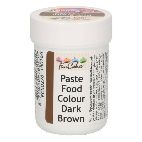 FunCakes  food colour paste Dark Brown 30 gr