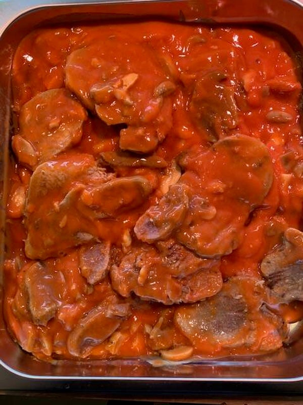 bereide gerechten - tong in Madeira saus