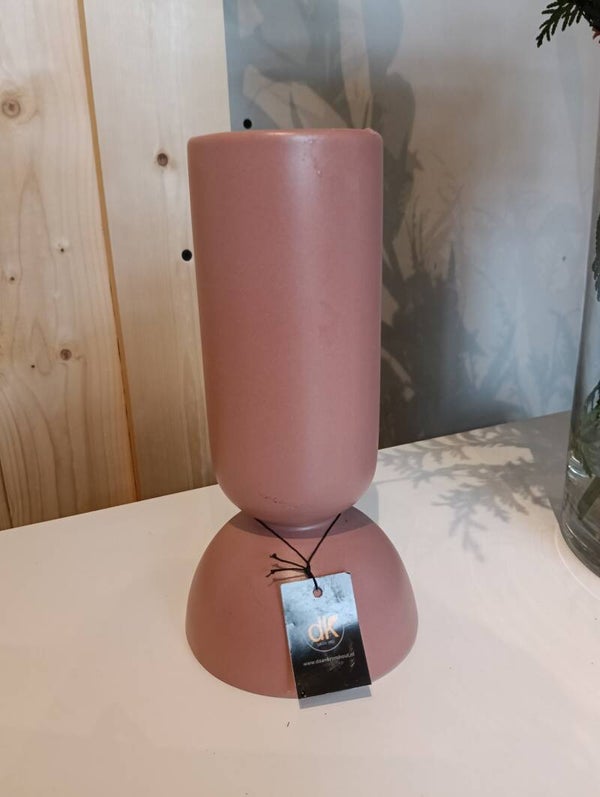 Vaas decoratie,oud roze