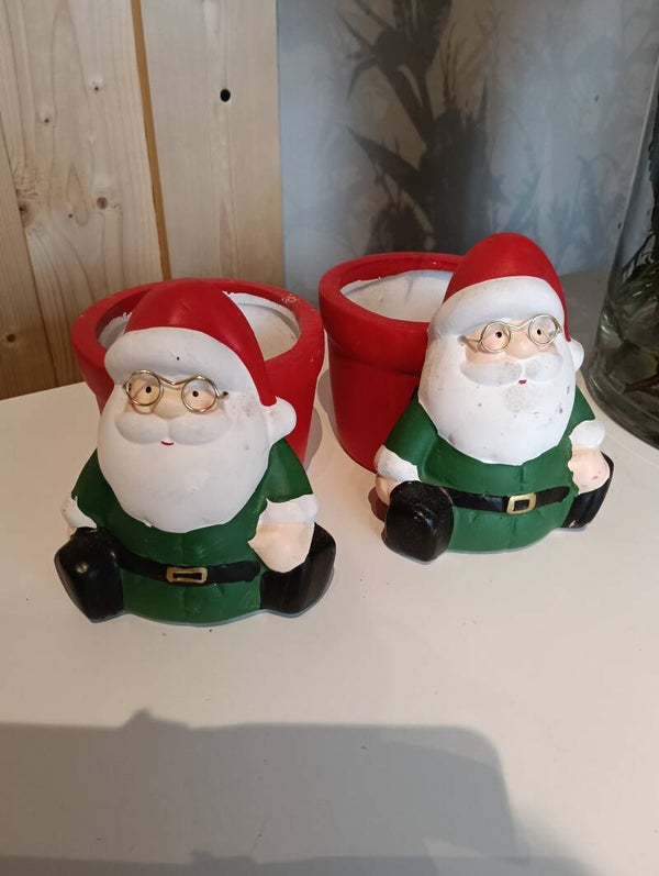 Bloempot kerstman Roma Nova