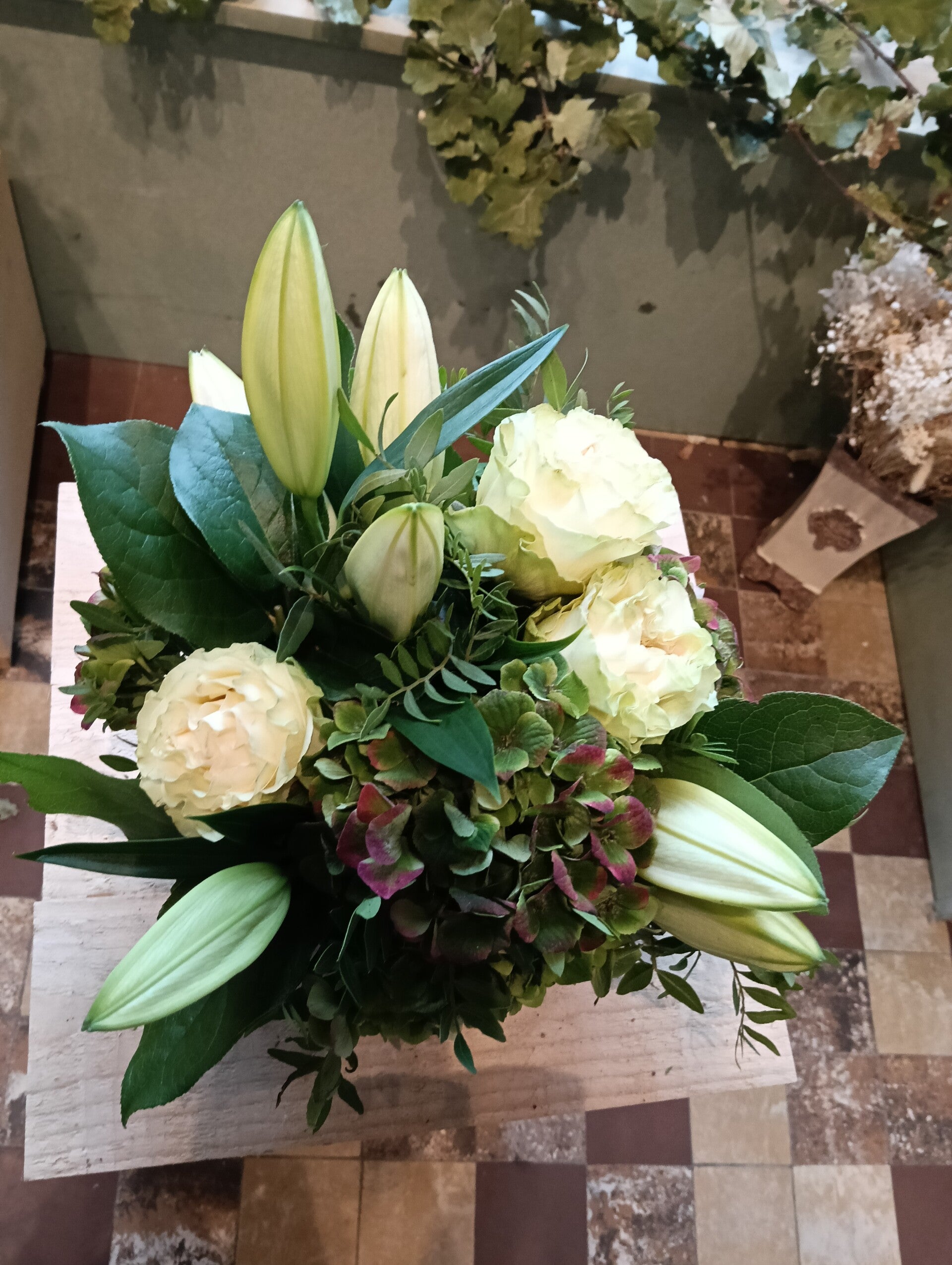 Bloemstuk Allerheiligen verse bloemen 3