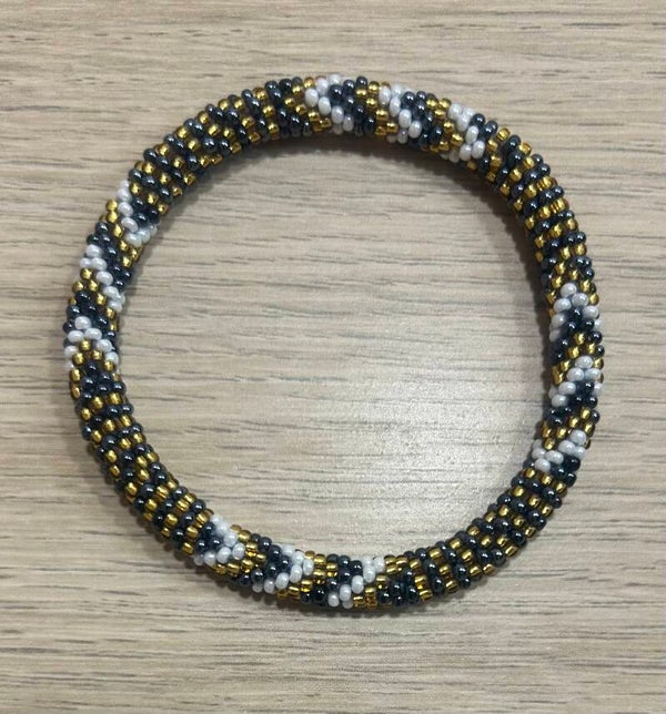 Bracelet Népalais 11 Noir/Or