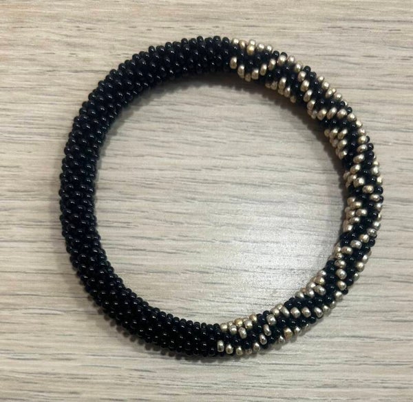 Bracelet Népalais 14 Noir/Or
