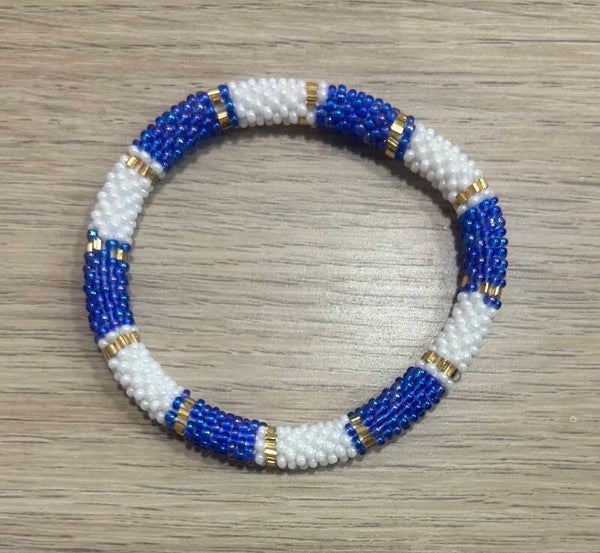 Bracelet Népalais 35 Bleu