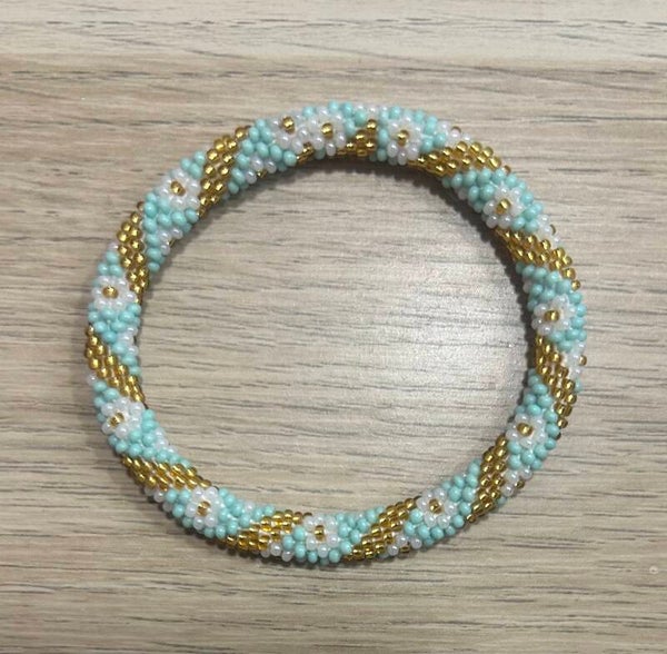Bracelet Népalais 36 Turquoise