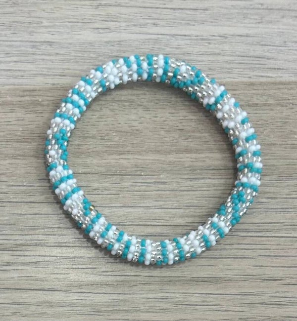 Bracelet Népalais 66 turquoise et argent