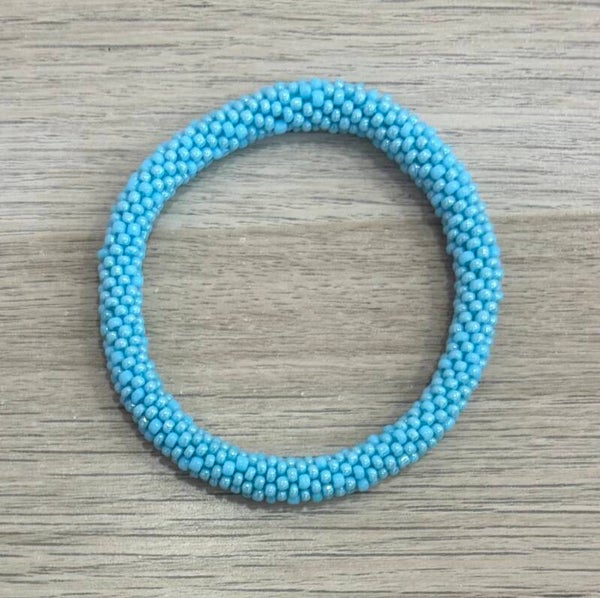 Bracelet Népalais 72 uni turquoise