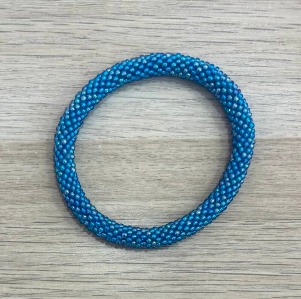 Bracelet Népalais 77 uni bleu