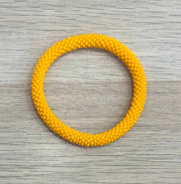 Bracelet Népalais 82 uni jaune