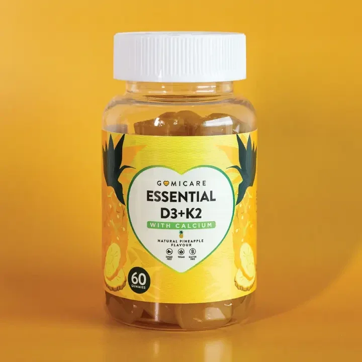 Gomicare - Essentiële D3+K2 – Vitamine D3, K2 & Calcium Ondersteunende Gummies