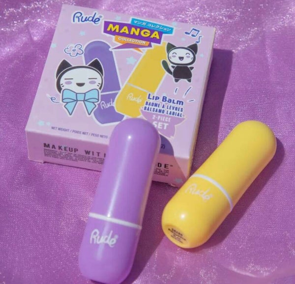 Rude Cosmetics - Manga Collection - Ph Matching LipBalm Duo - Druif/Ananas