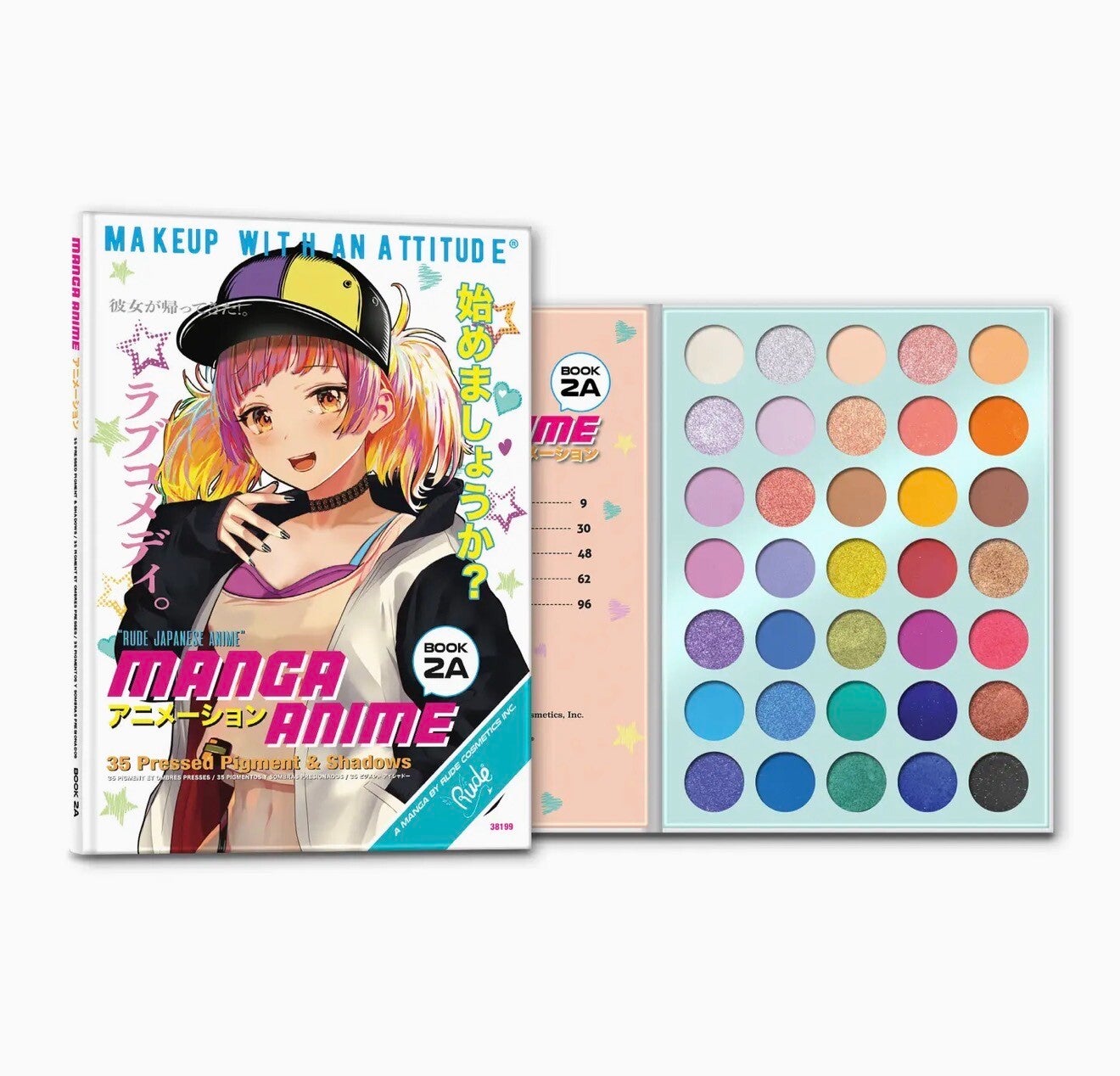Rude Cosmetics - Manga Anime - 35 Pressed pigments & Shadows - Book 2a
