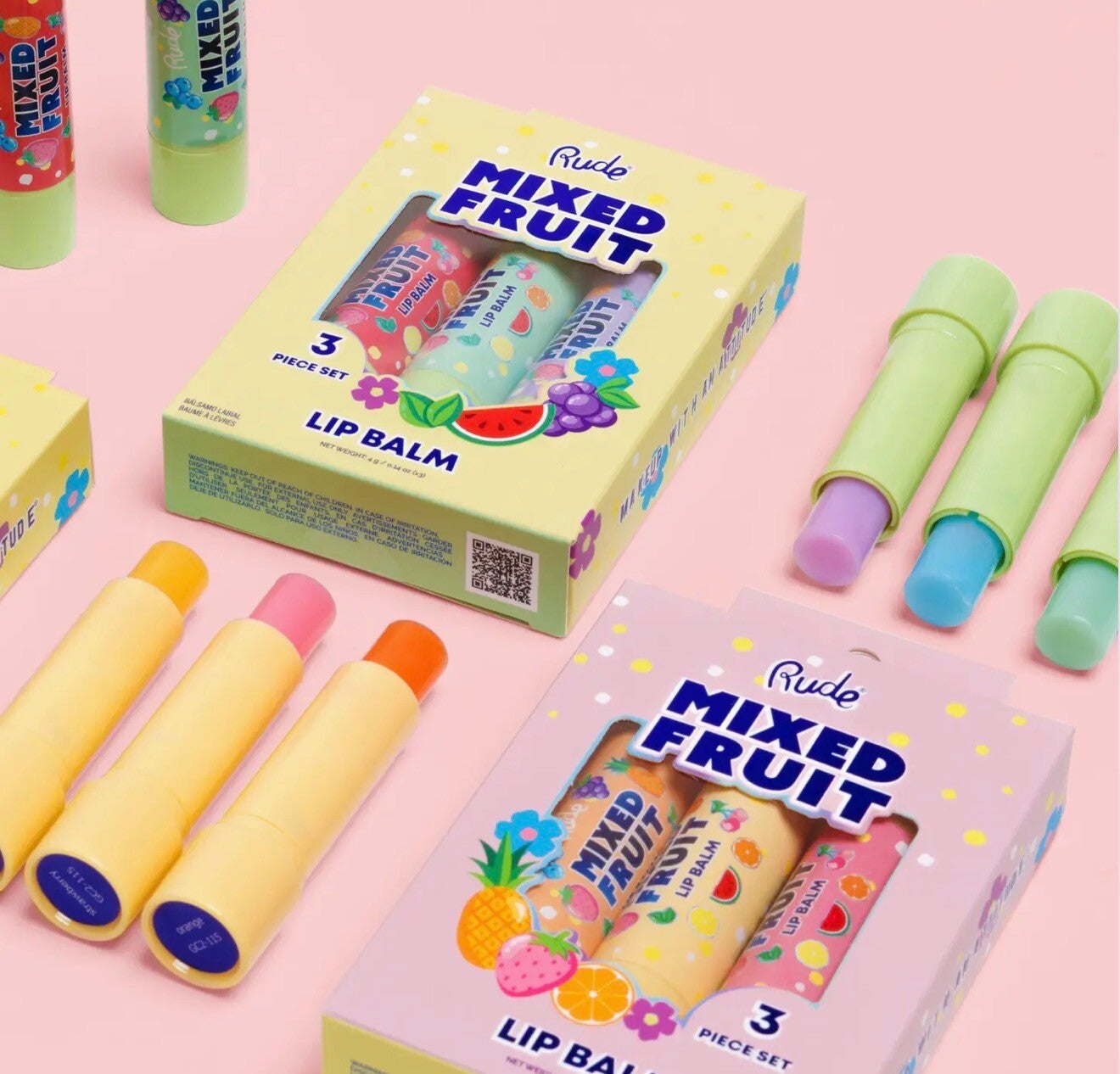 Rude Cosmetics - Mixed Fruit - Lip balm Trio