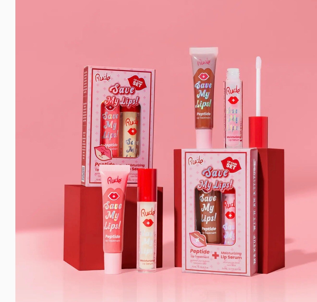 Rude Cosmetics - Lip Care Kit - Save my Lips